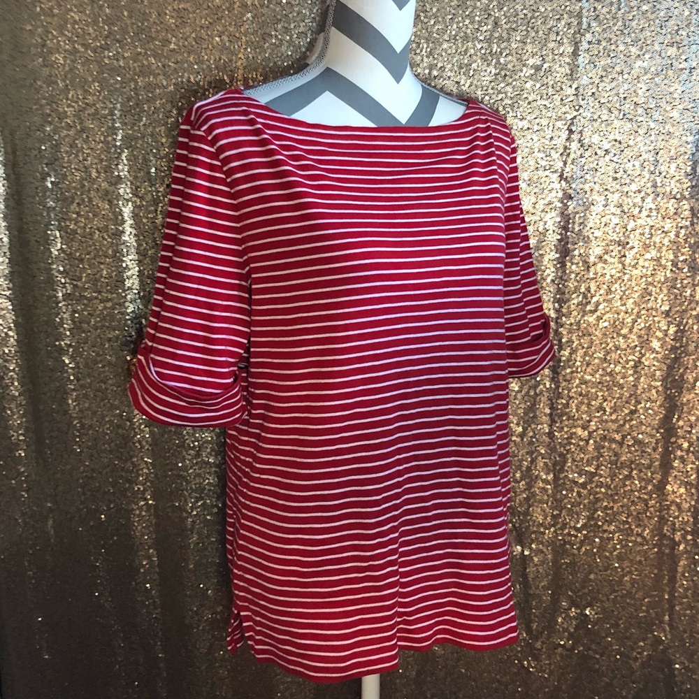 Ralph Lauren cuffed sleeve top